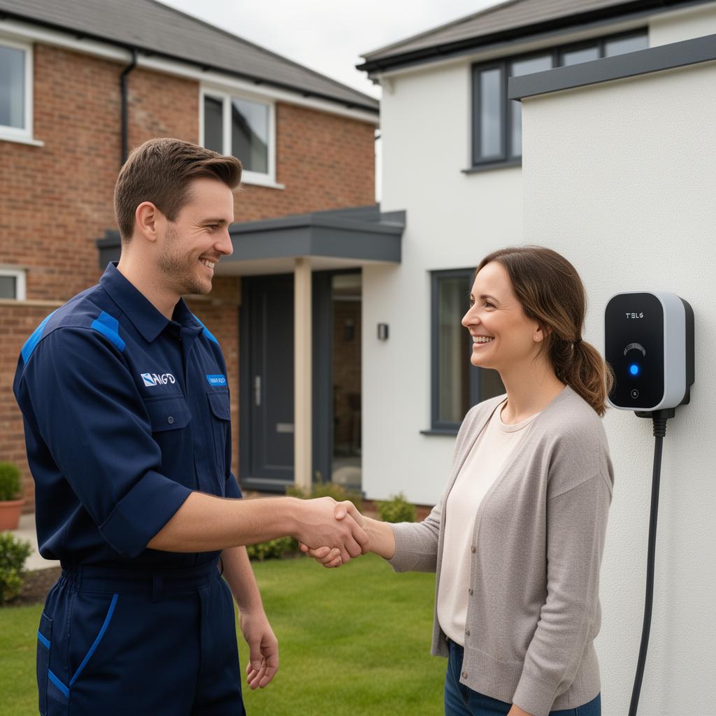 PluginPros engineer with a happy customer